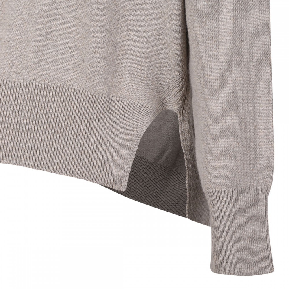 Moon dust hue cashmere pullover