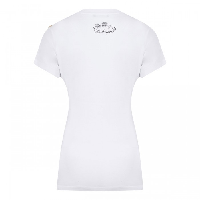 Draped cotton-jersey T-shirt