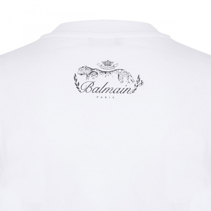 Draped cotton-jersey T-shirt