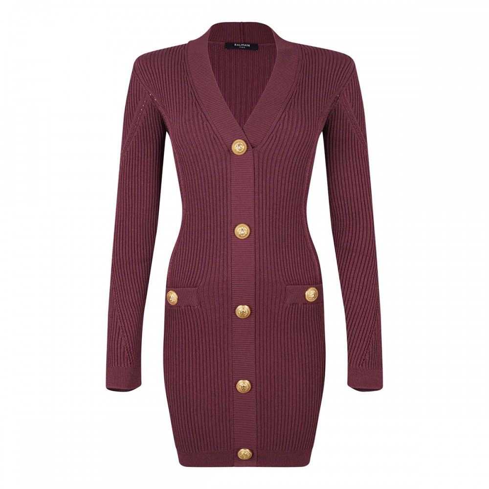 V-neck bodycon dress