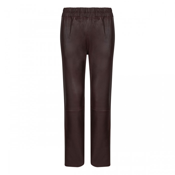 Jardin burgundy leather pants