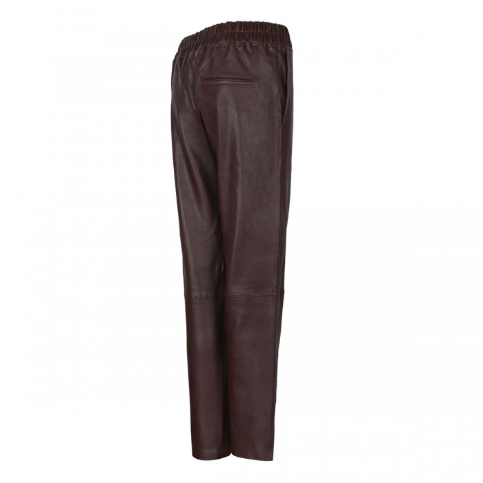Jardin burgundy leather pants