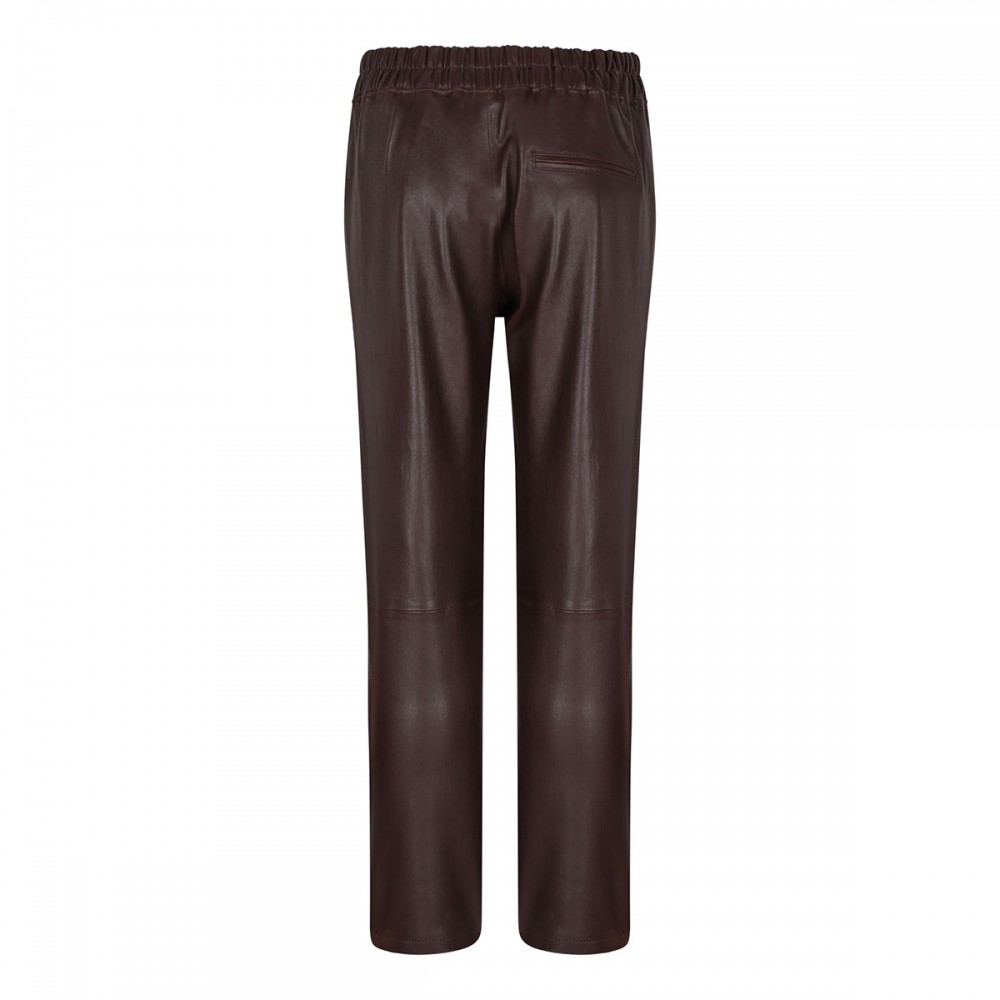 Jardin burgundy leather pants