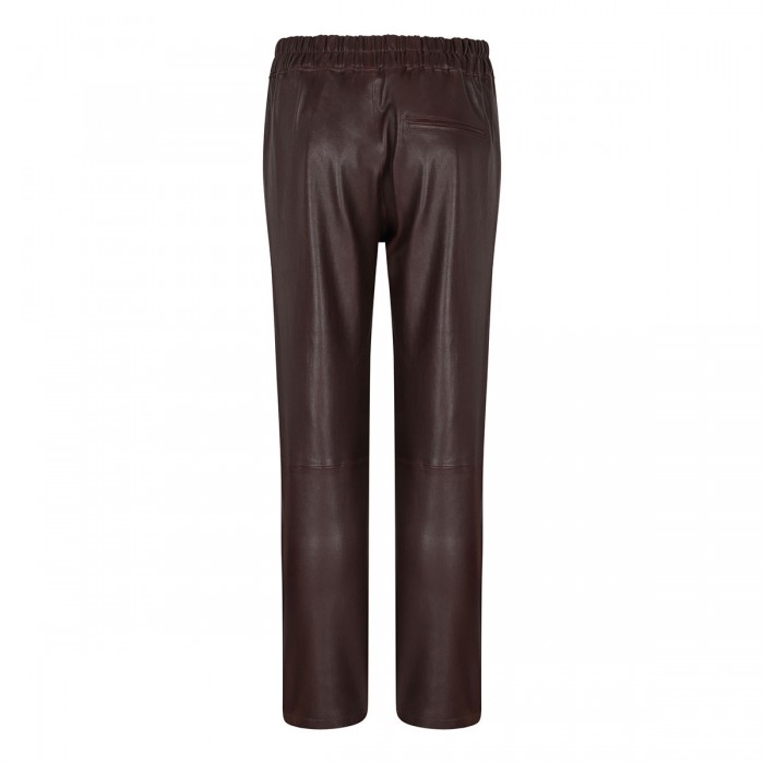 Jardin burgundy leather pants