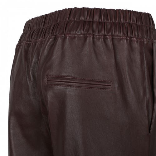 Jardin burgundy leather pants 2