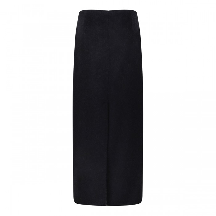 Virgin wool midi skirt