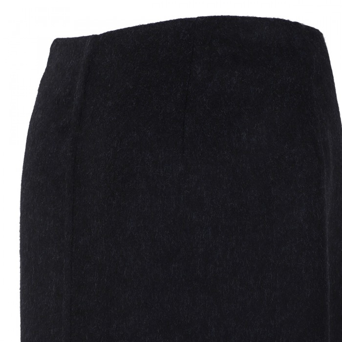 Virgin wool midi skirt