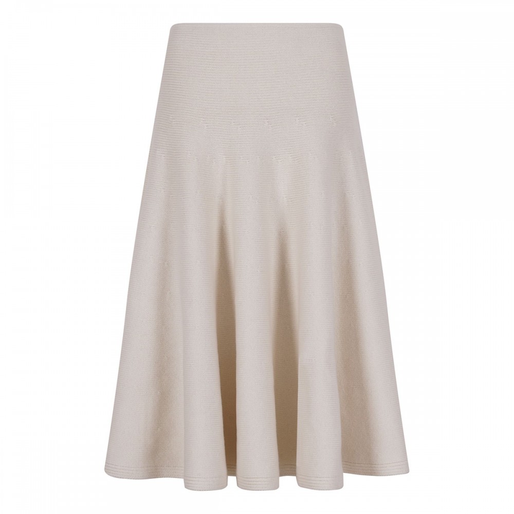 Cashmere knit skirt