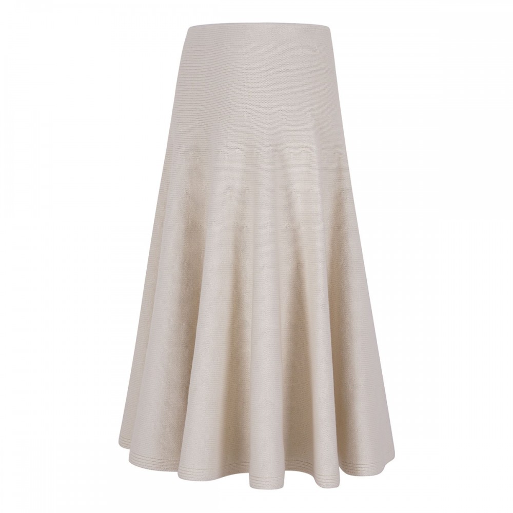 Cashmere knit skirt