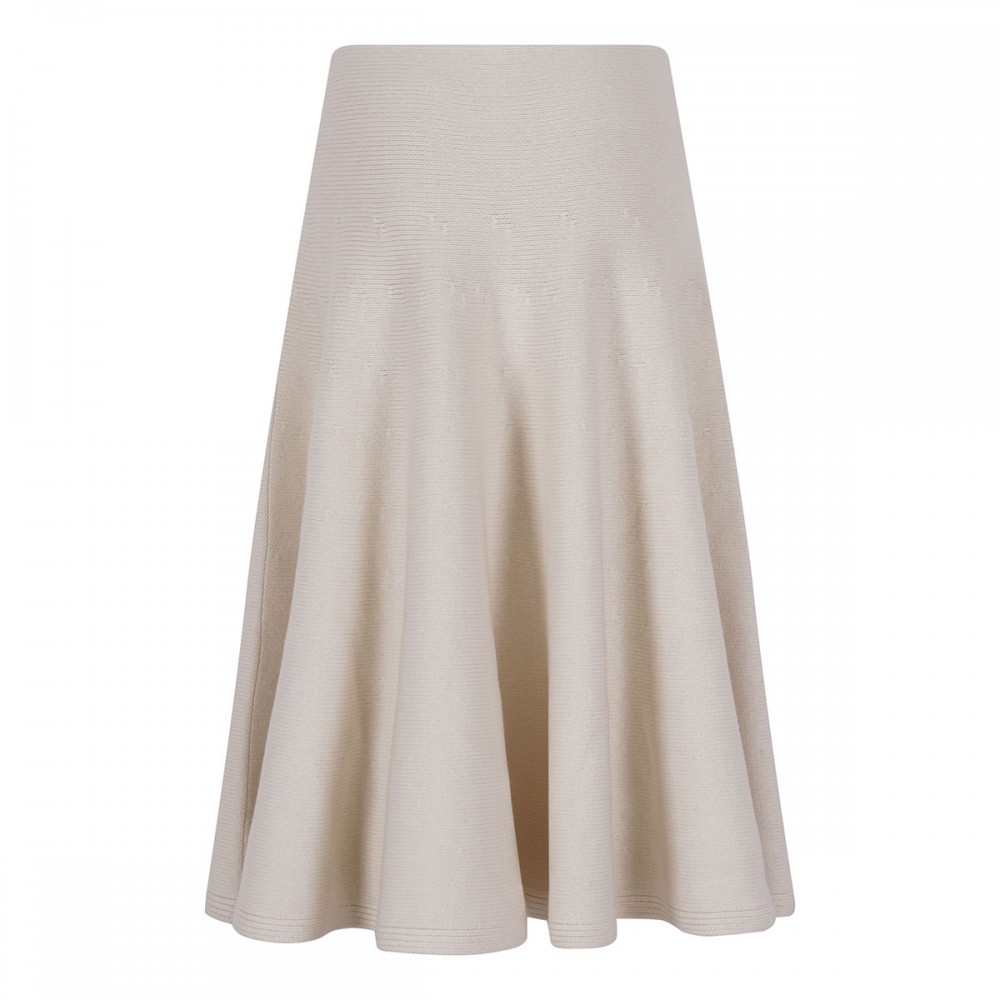 Cashmere knit skirt