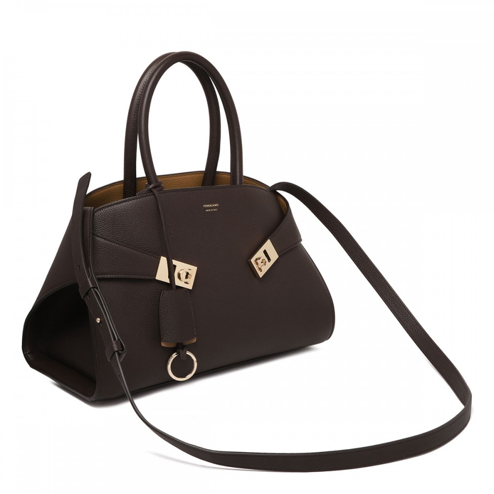 Hug S dark brown handbag