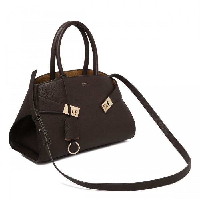 Hug S dark brown handbag