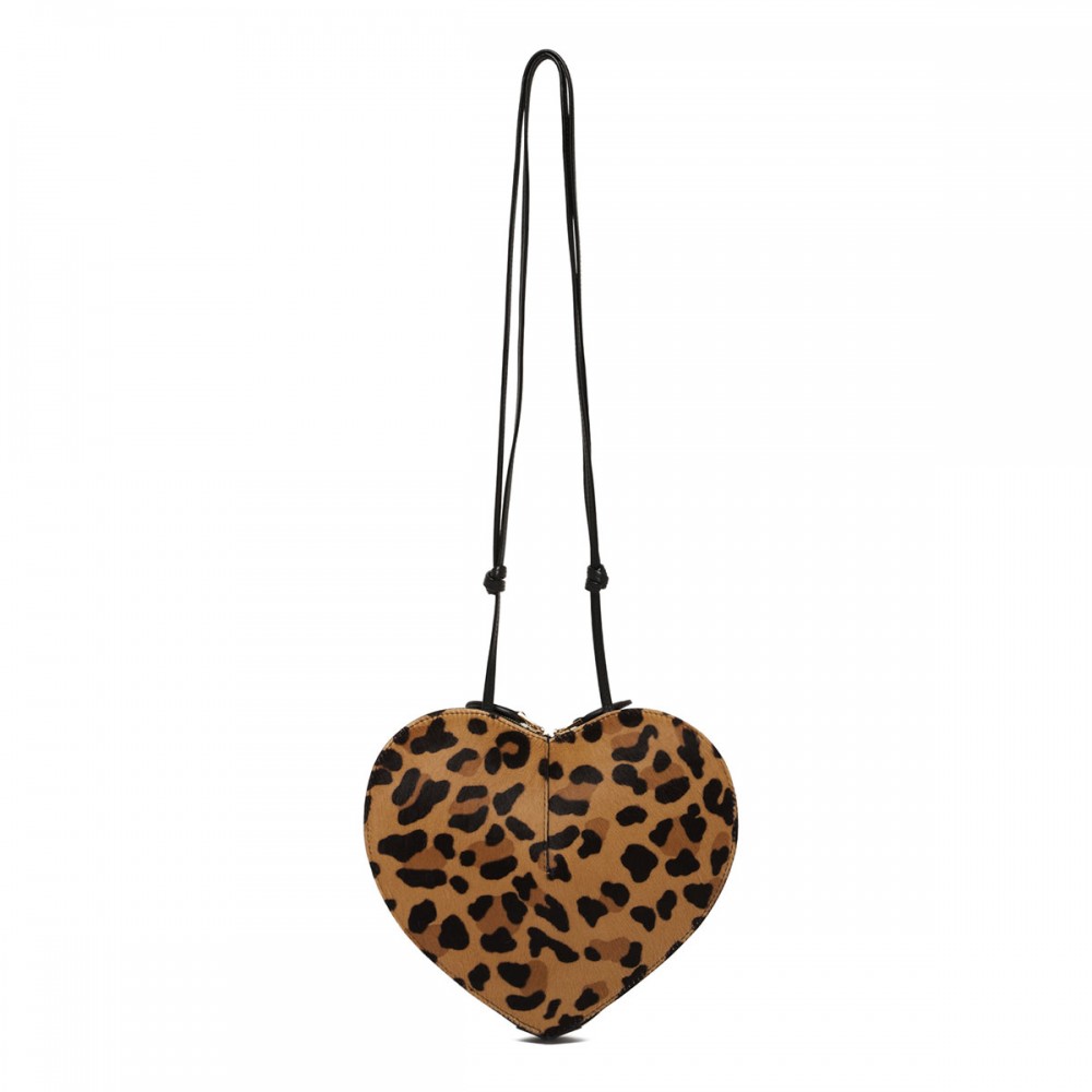 Le Coeur leopard haircalf bag