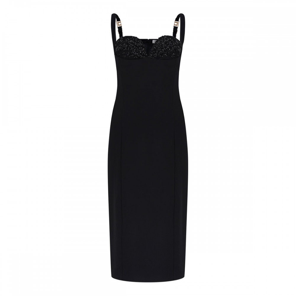 Lightweight crêpe fabric dress