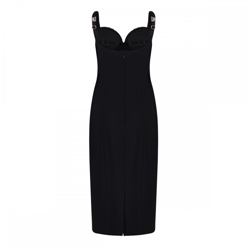 Lightweight crêpe fabric dress