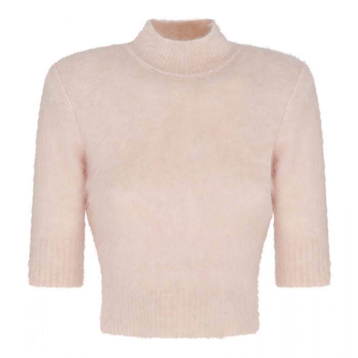 Fastoso pink mohair blend sweater