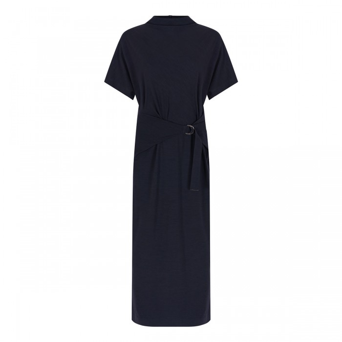 Wool jersey midi dress