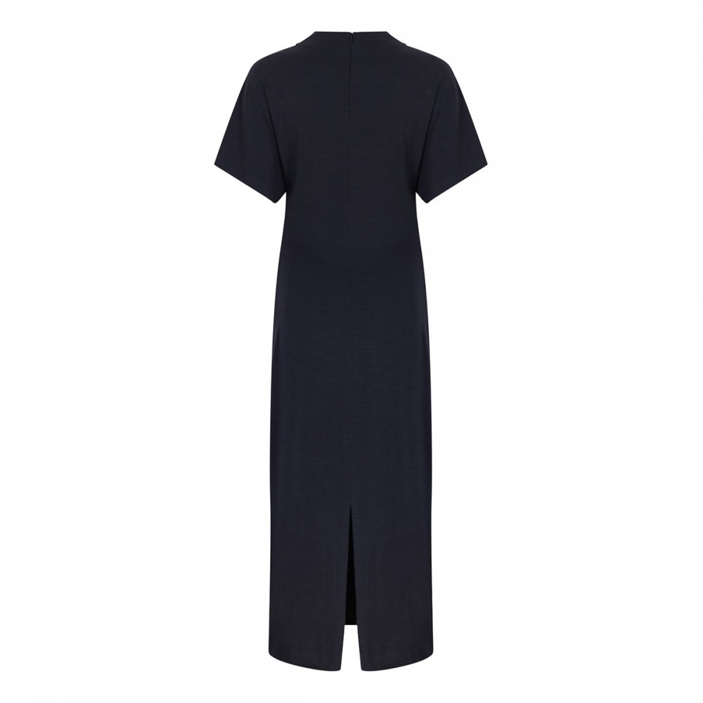 Wool jersey midi dress