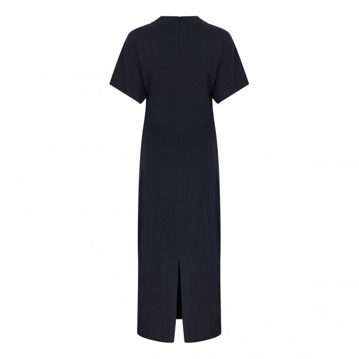 Wool jersey midi dress