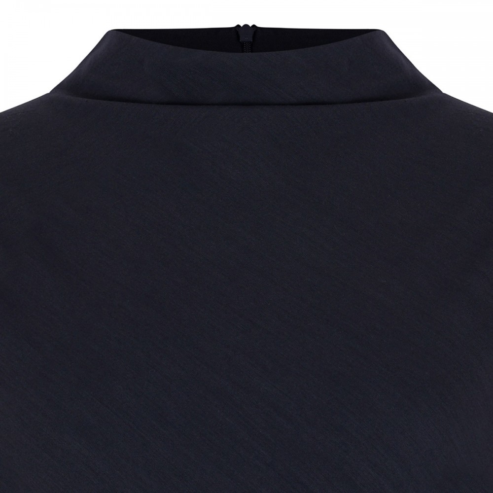 Wool jersey midi dress