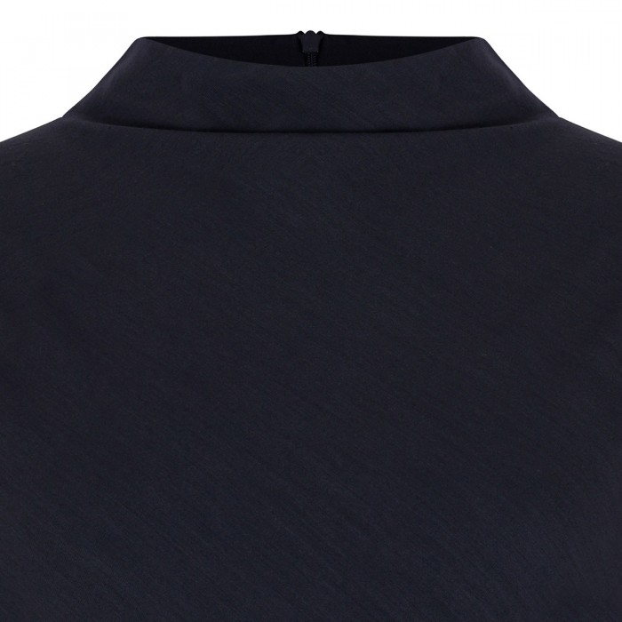 Wool jersey midi dress