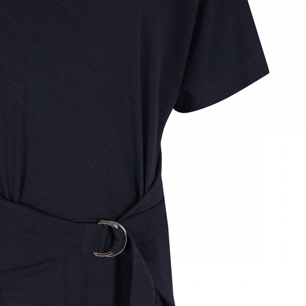 Wool jersey midi dress