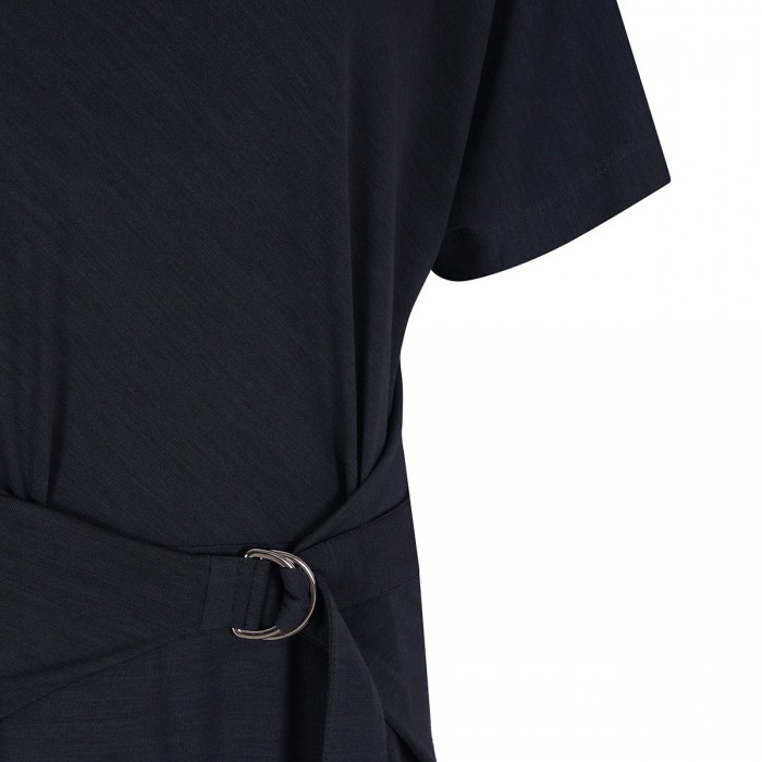 Wool jersey midi dress