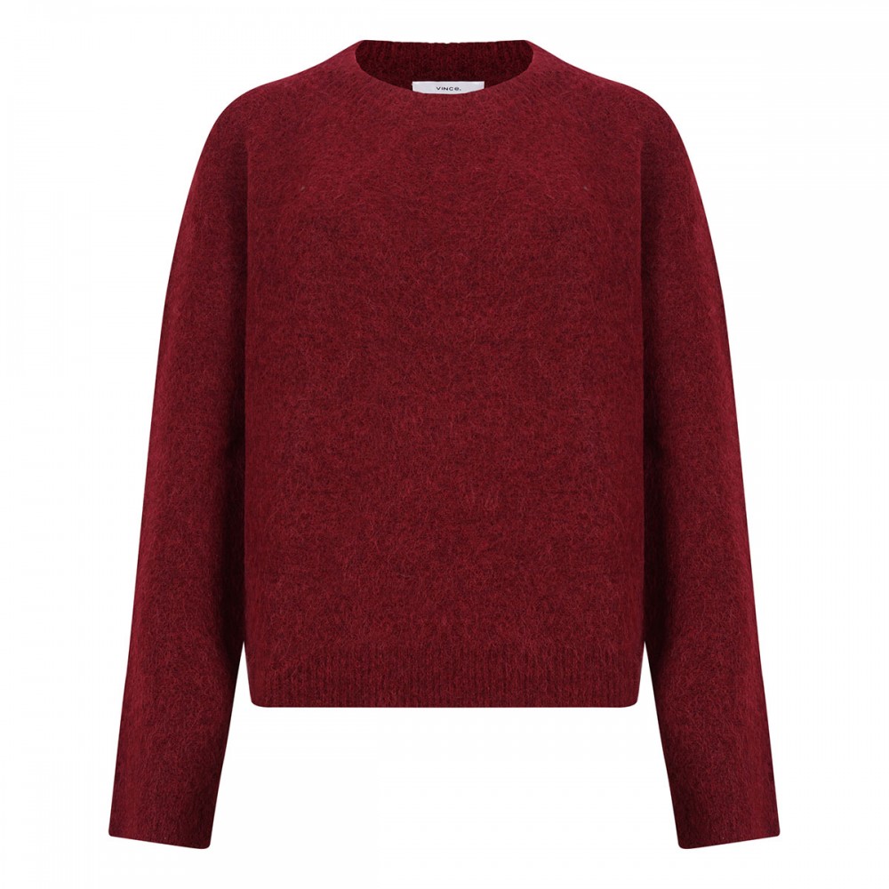 Brushed alpaca-blend sweater