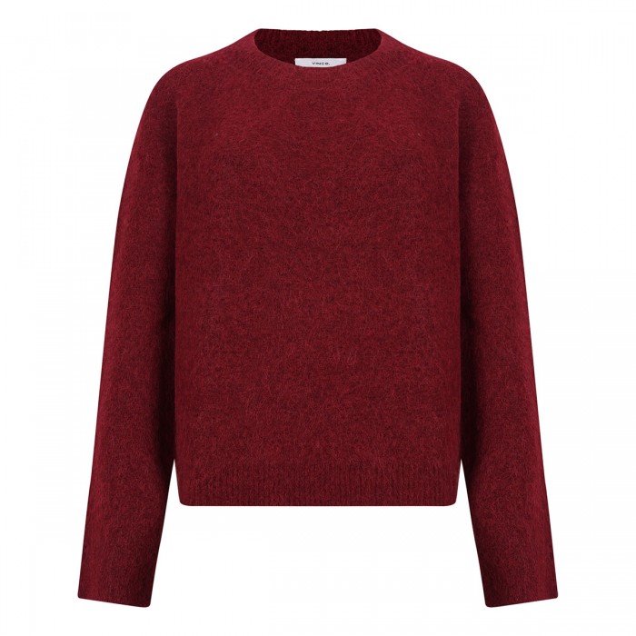 Brushed alpaca-blend sweater