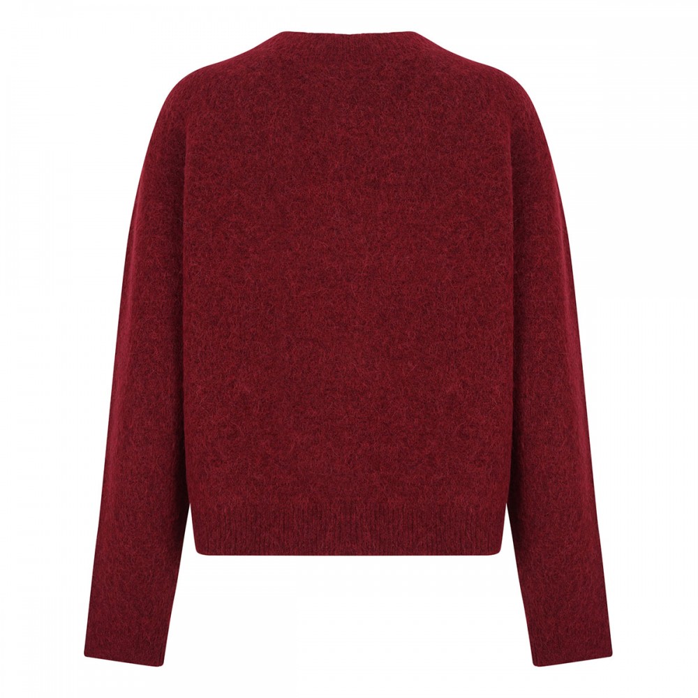 Brushed alpaca-blend sweater