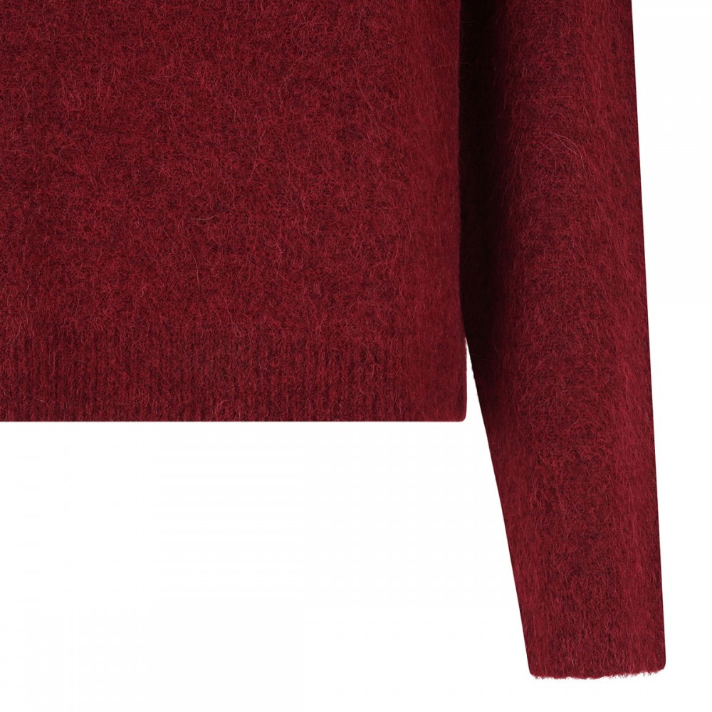 Brushed alpaca-blend sweater