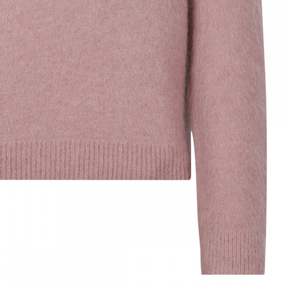 Brushed alpaca-blend sweater