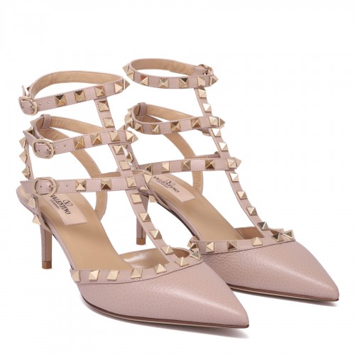 Rockstud ankle strap pumps 2