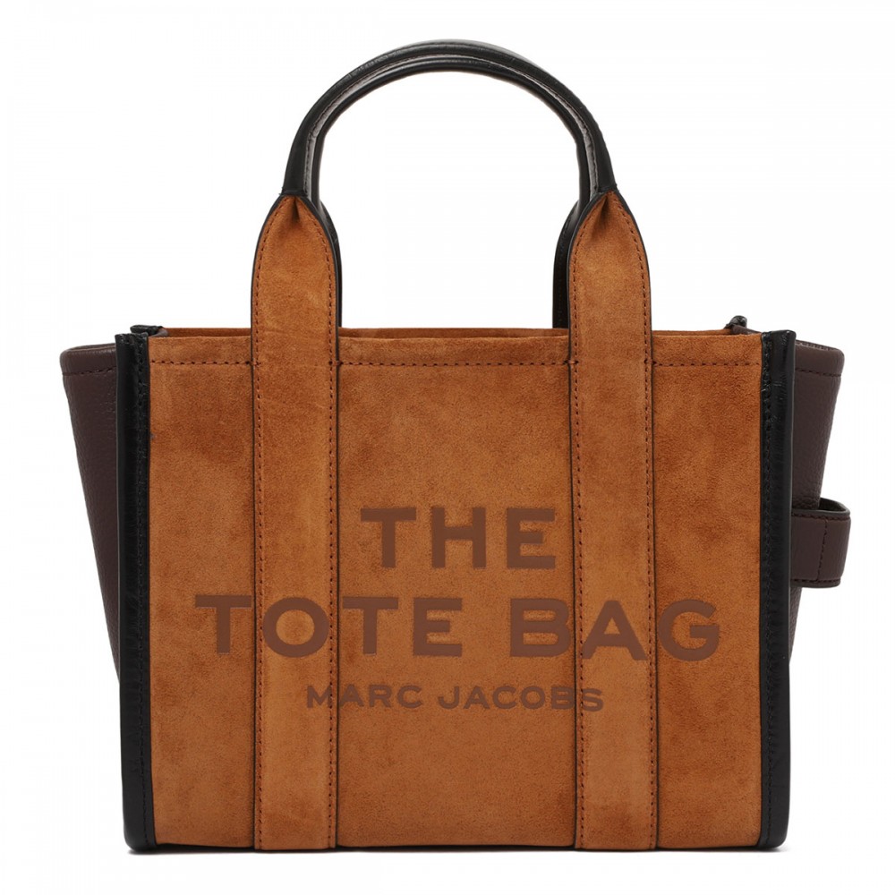 The suede small tote bag