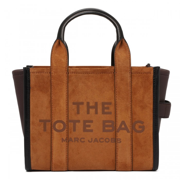 The suede small tote bag