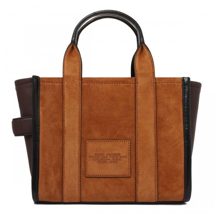 The suede small tote bag