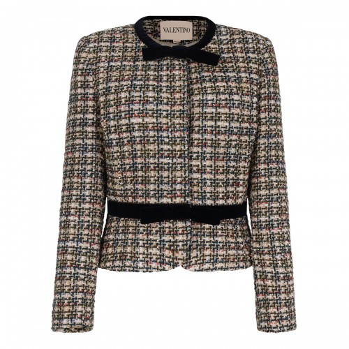 Multicolor tweed jacket