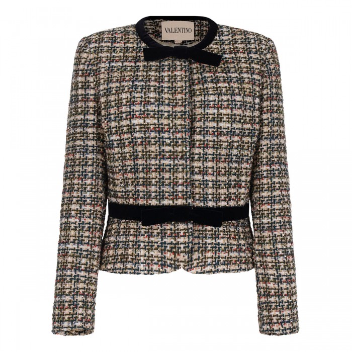 Multicolor tweed jacket
