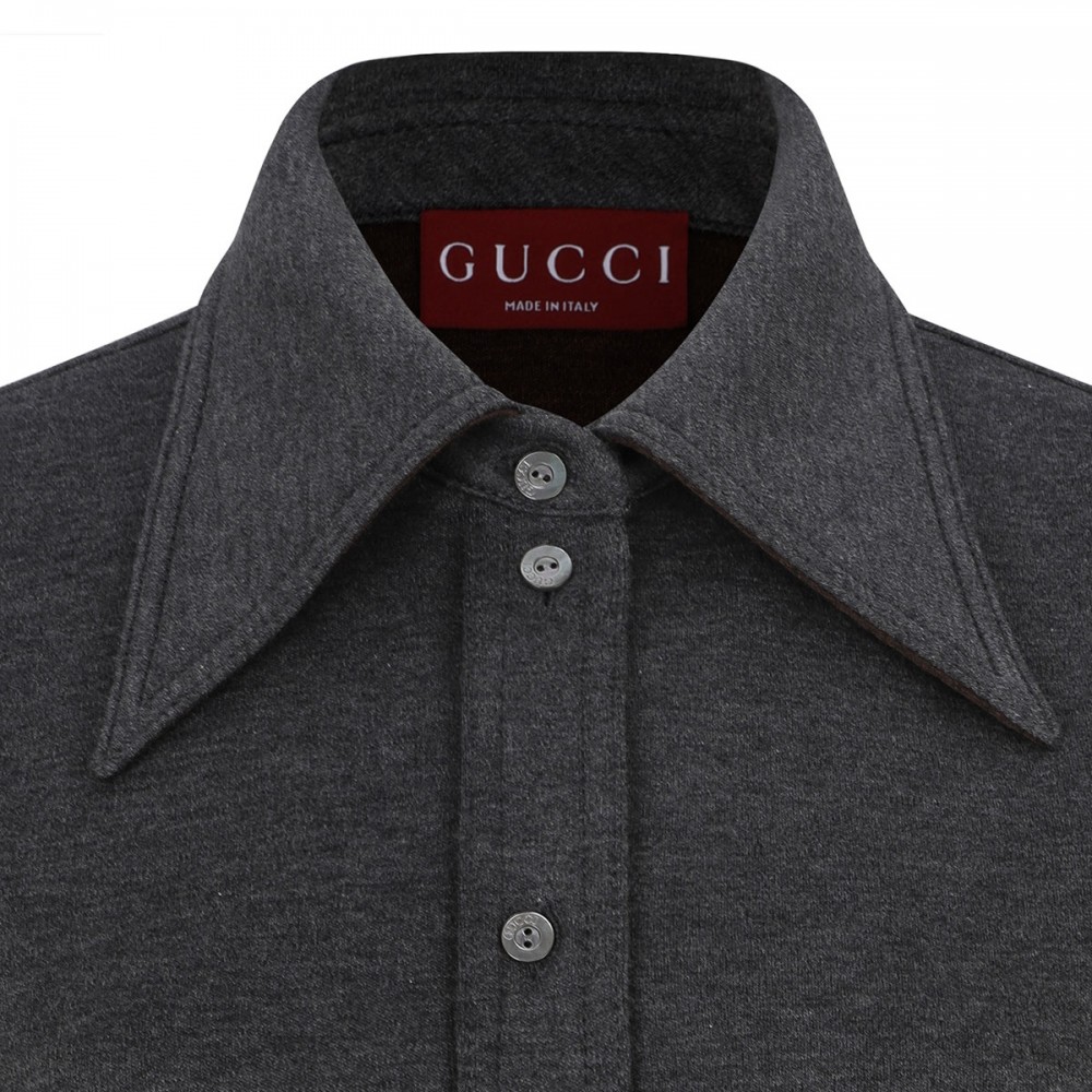 Wool cotton jersey shirt