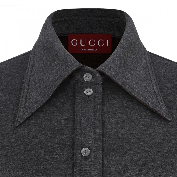 Wool cotton jersey shirt