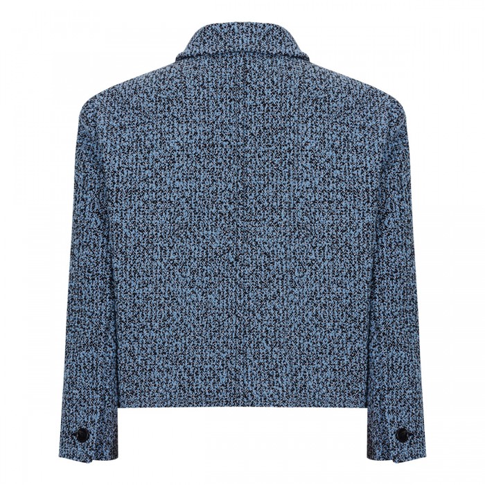 Wool cotton bouclé jacket