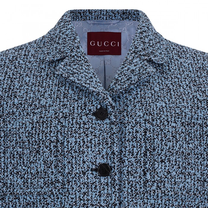 Wool cotton bouclé jacket