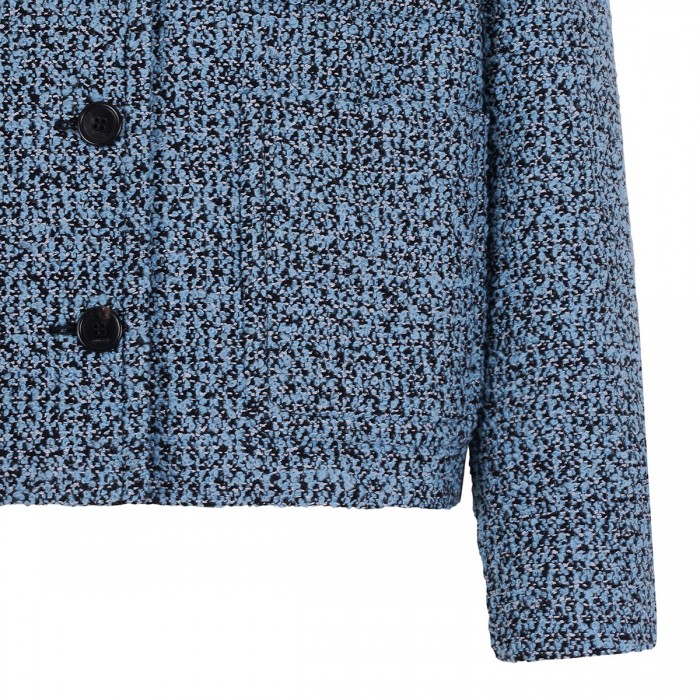 Wool cotton bouclé jacket
