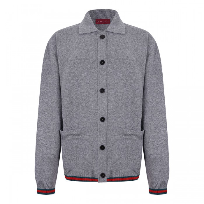 Wool and cashmere cardigan