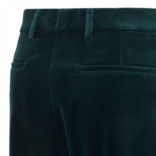 Dark green cotton velvet pants 2