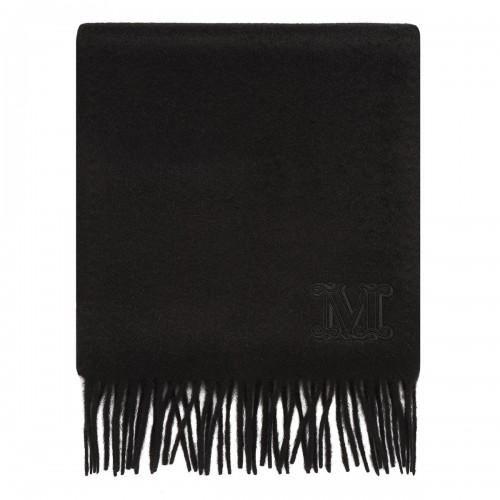 Monogram camel-wool stole