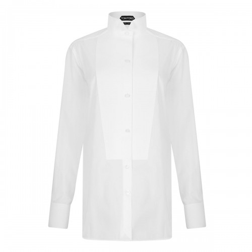 White cotton voile shirt
