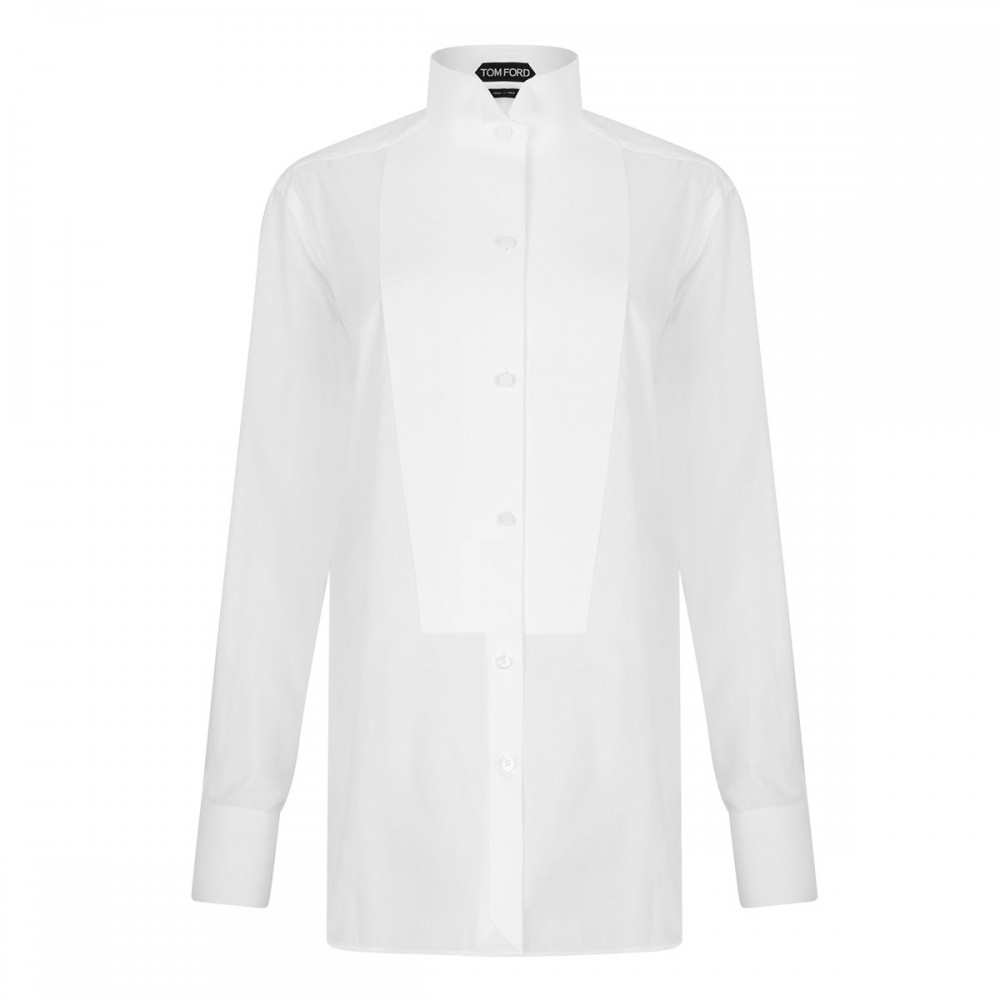White cotton voile shirt