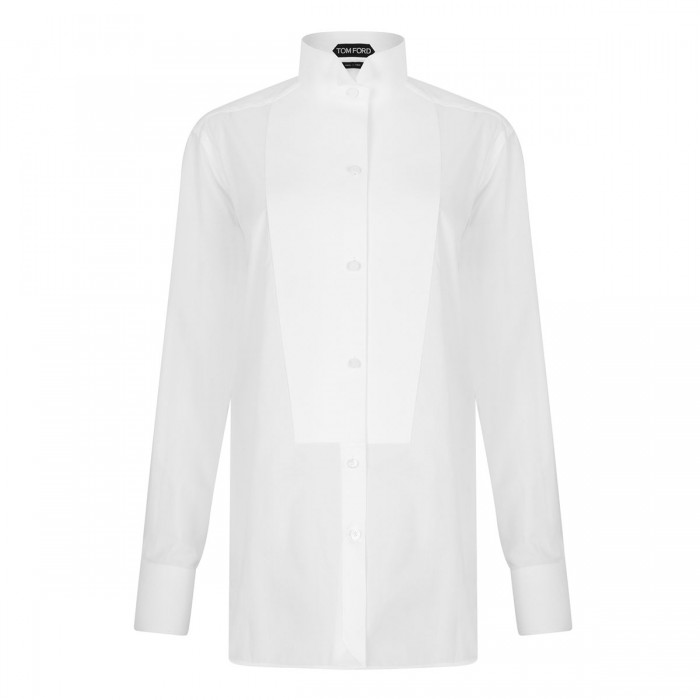 White cotton voile shirt