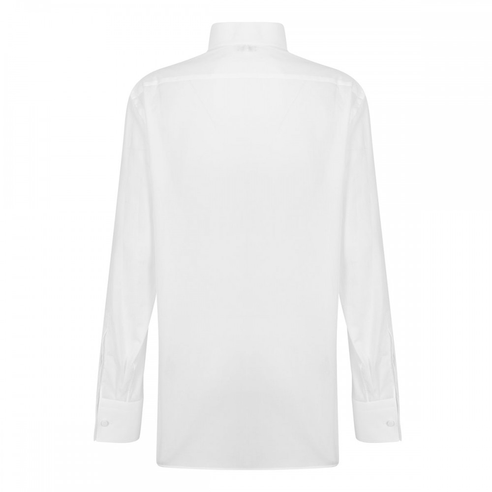 White cotton voile shirt